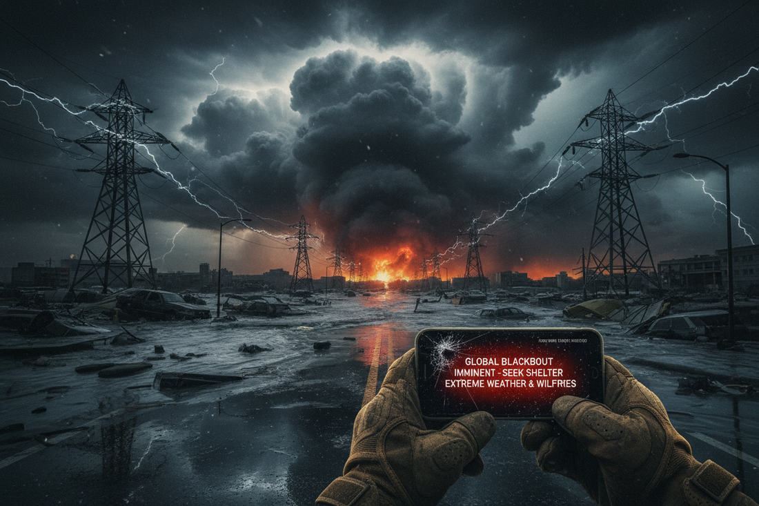 Image of a war and disaster ravaged landscape