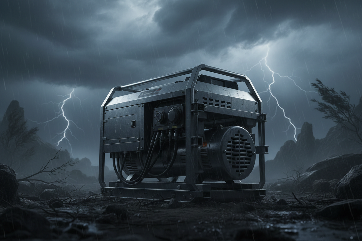 Emergency power generator — rugged backup power for survival situations