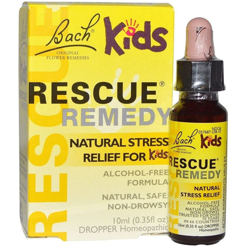 Bach Kids Rescue Remedy bottle and packaging on a white background