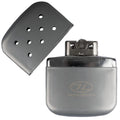 Gray lighter with sanding pad on a white background