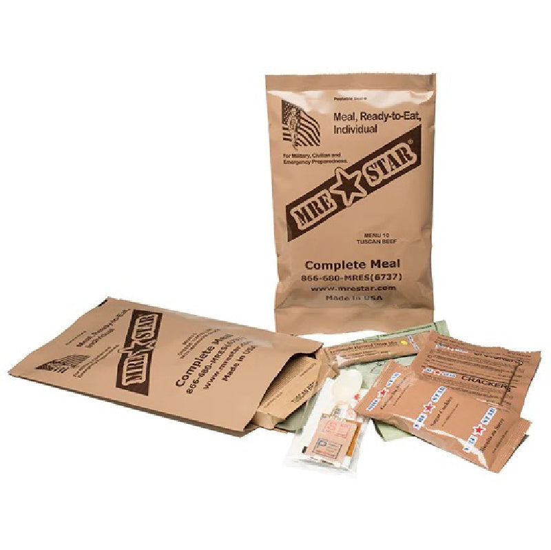 MRE Star Meal Ready-to-Eat packaging on a white background
