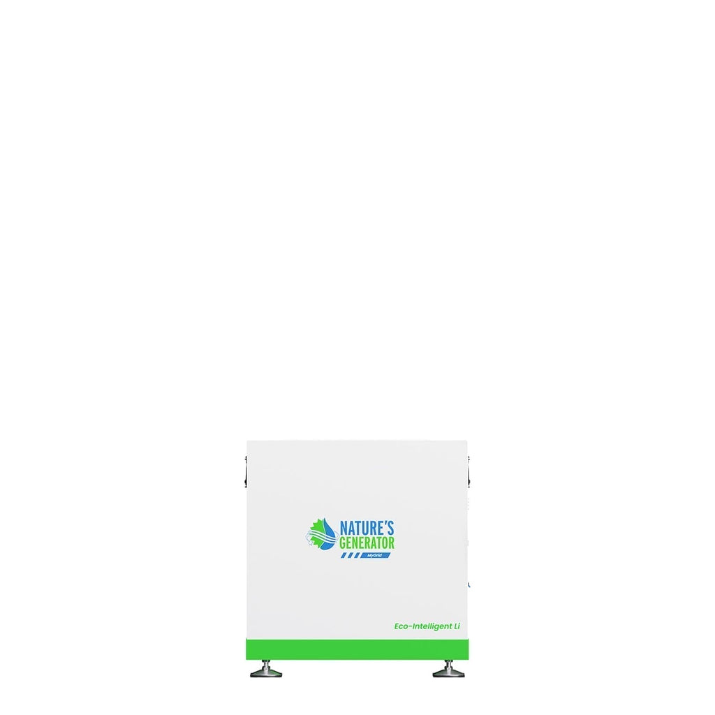 White and green appliance with 'Nature's Generator' branding on a white background