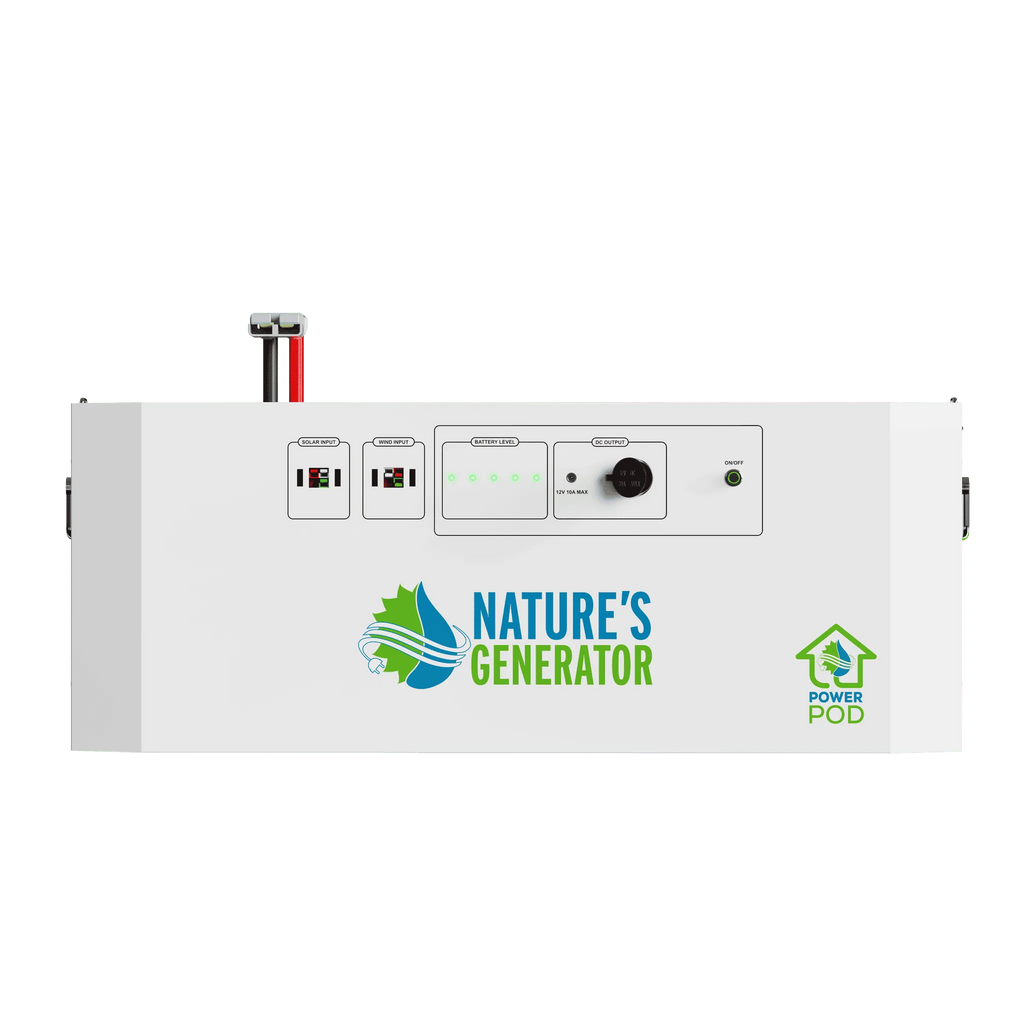 Nature's Generator power station on a white background