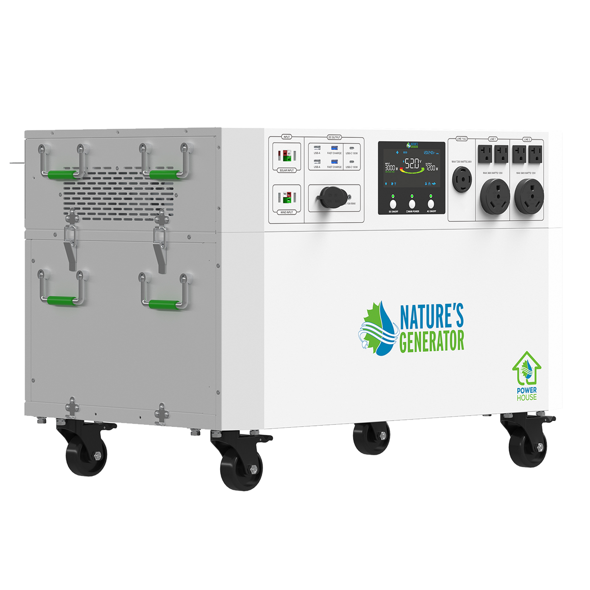 Nature's Generator power station on a white background