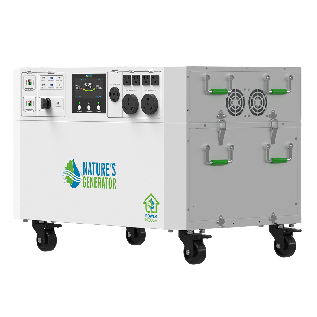 Nature's Generator power station on a white background