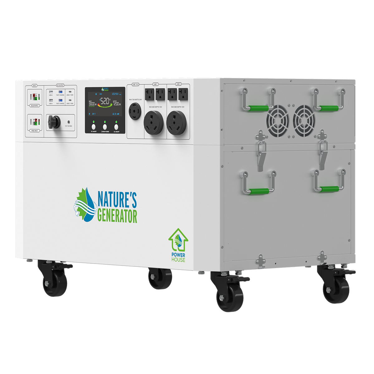 Nature's Generator power station on a white background