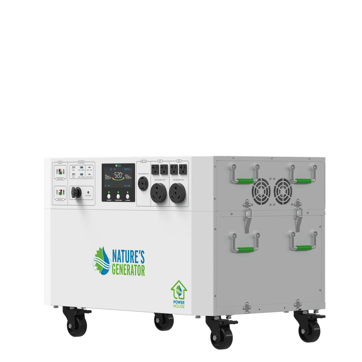 Nature's Generator power station on a white background