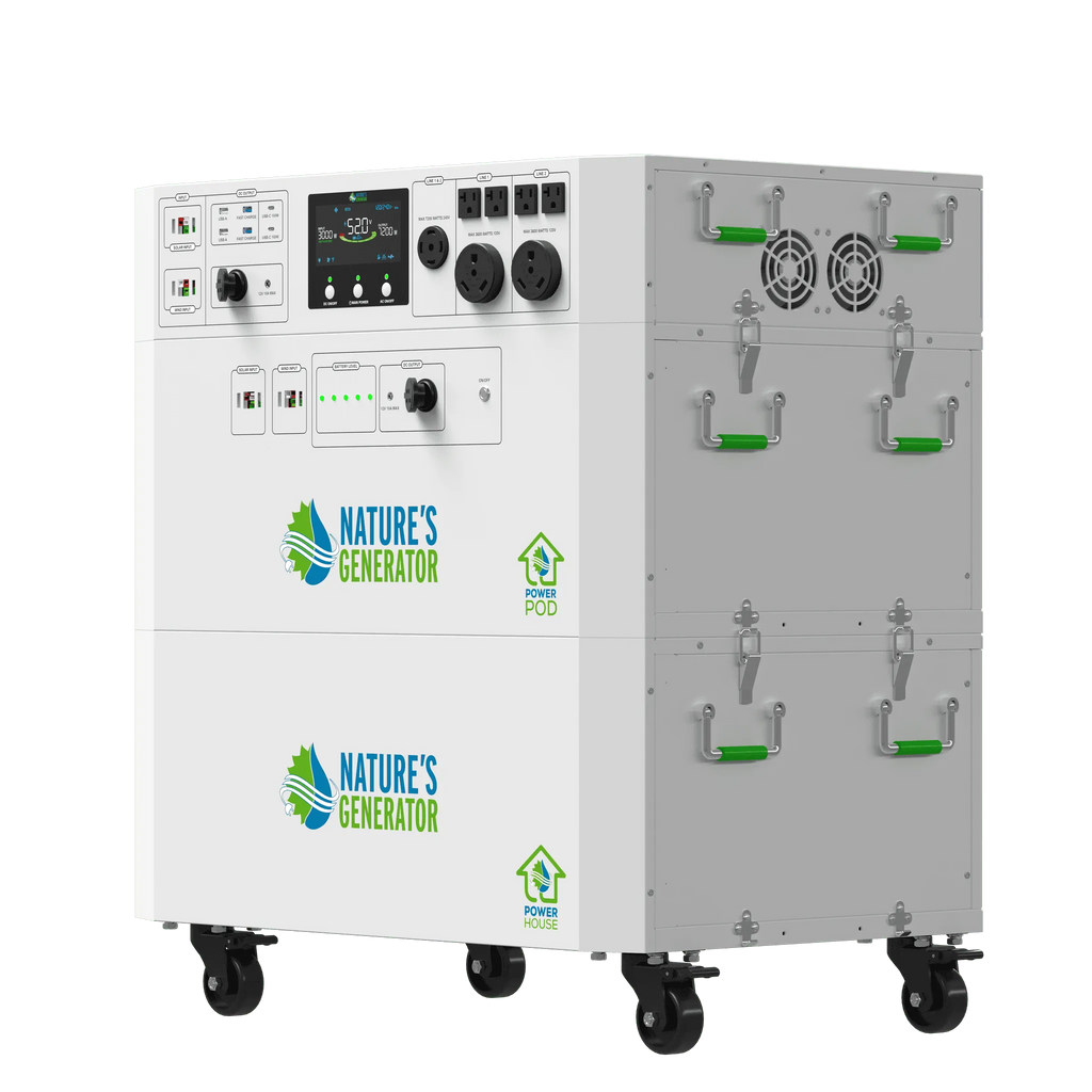 Nature's Generator power station on a white background