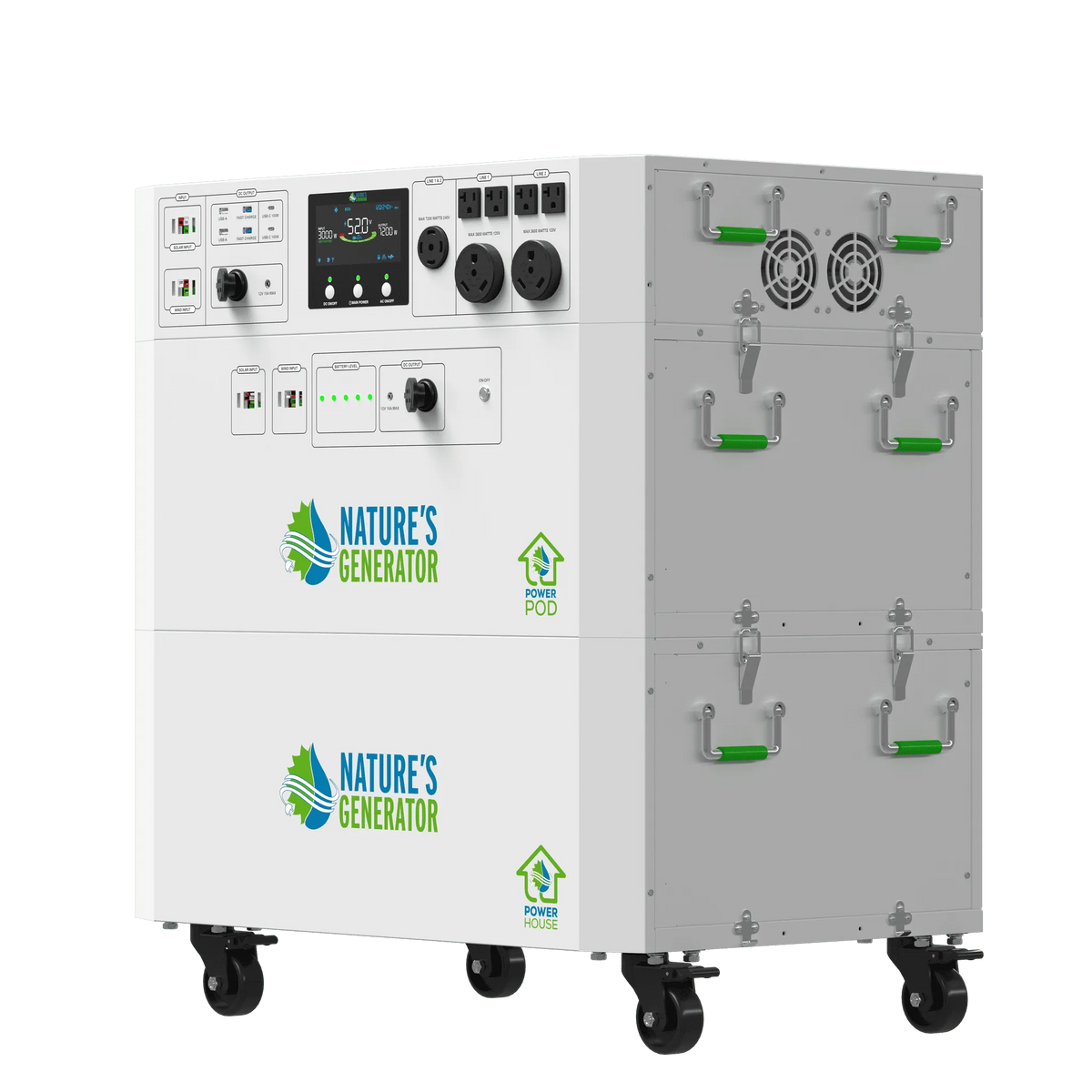 Nature's Generator power station on a white background