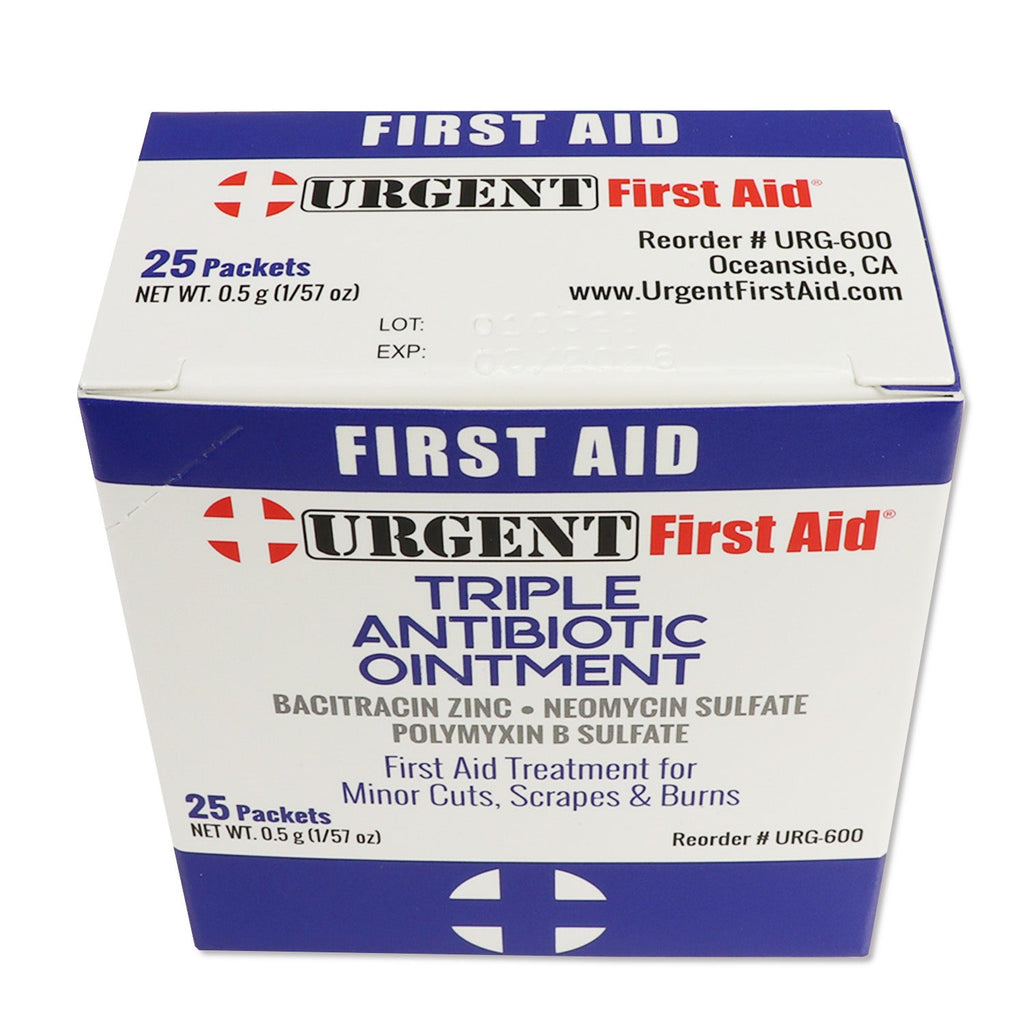 Triple Antibiotic Ointment, 0.5gm, 25 per box