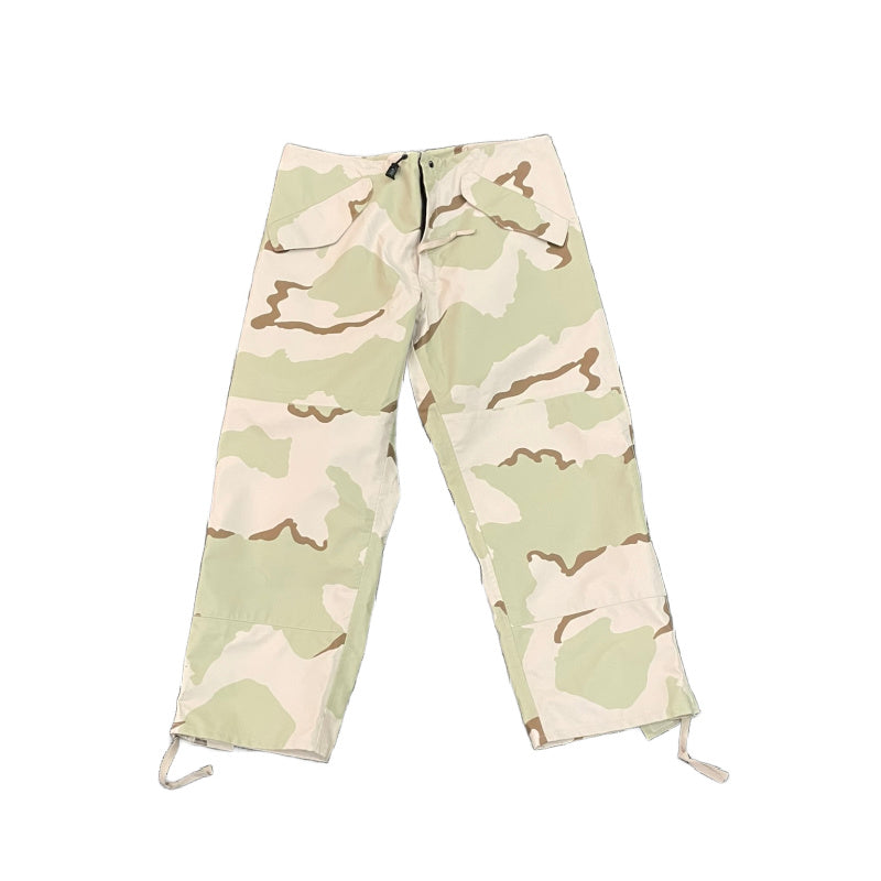 Camouflage pants on a white background