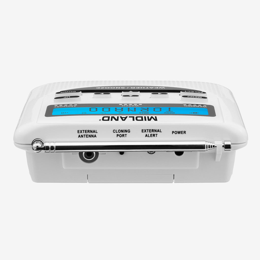 White electronic device with 'Mideland' branding on a white background