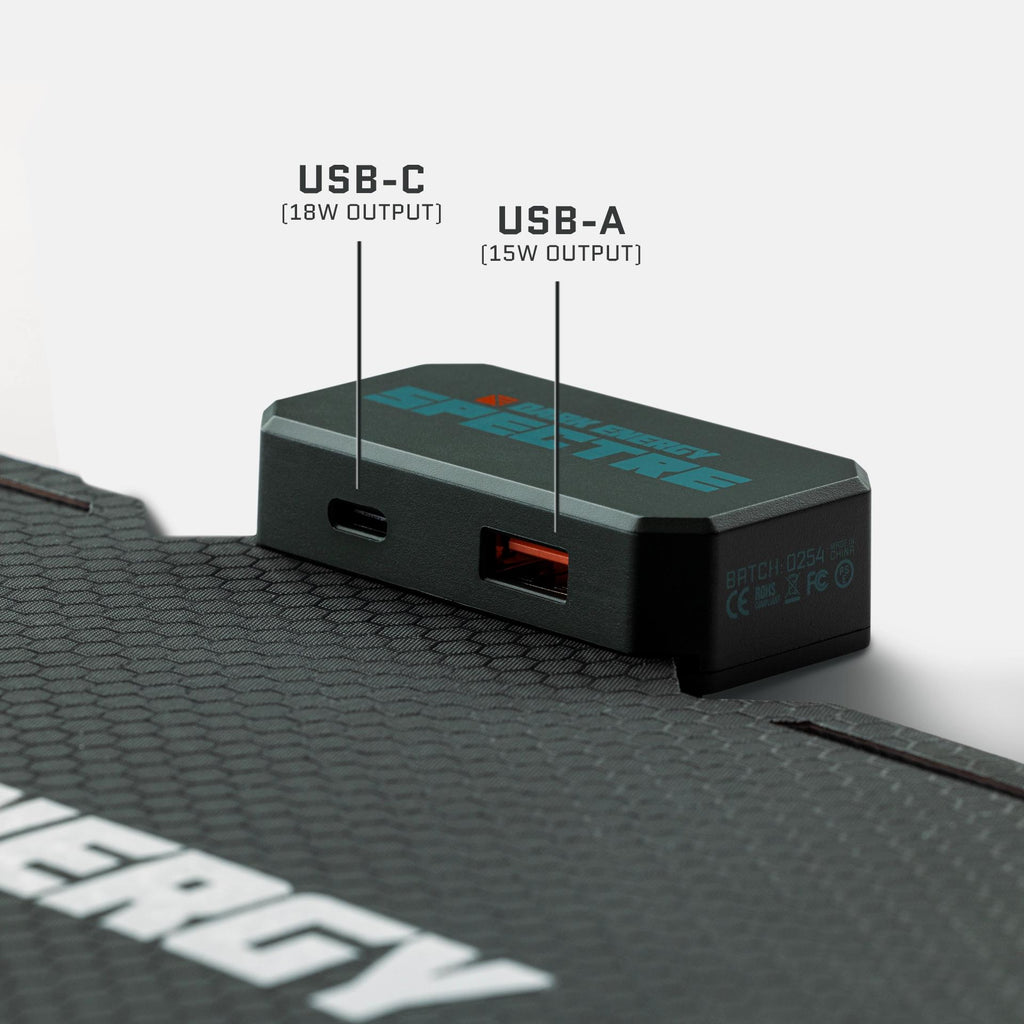 Spectre 18W Portable Solar Panel | Off-Grid & Emergency Power Charging