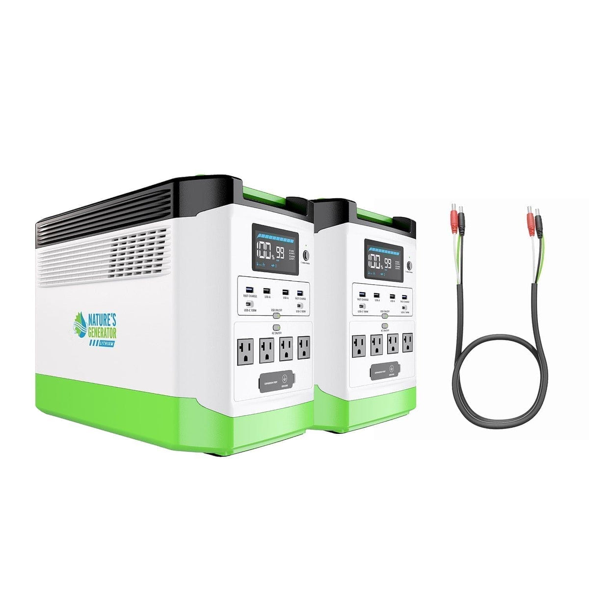 Power station with cables on a white background