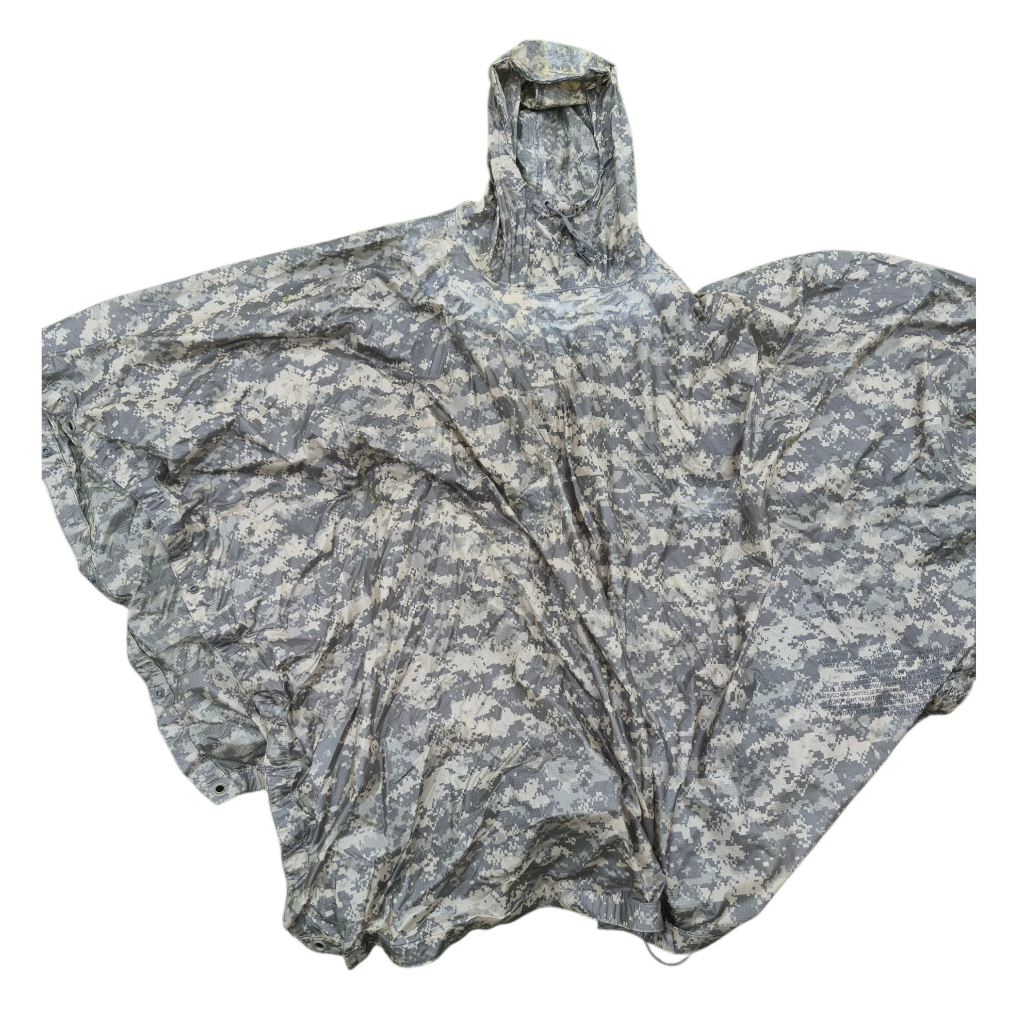 Genuine USGI ACU/UCP Wet Weather Poncho – Tactical Rain Gear & Emergency Shelter